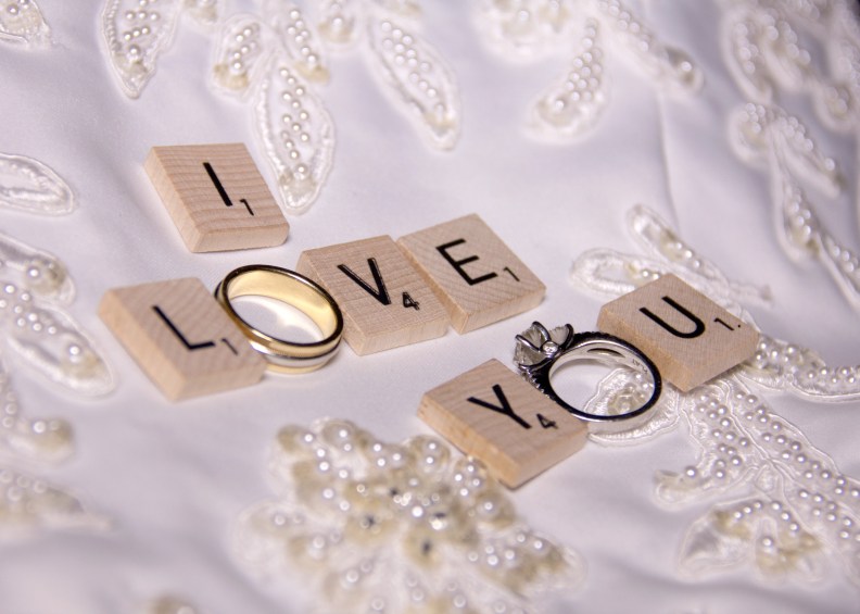 I Love You Wedding Rings