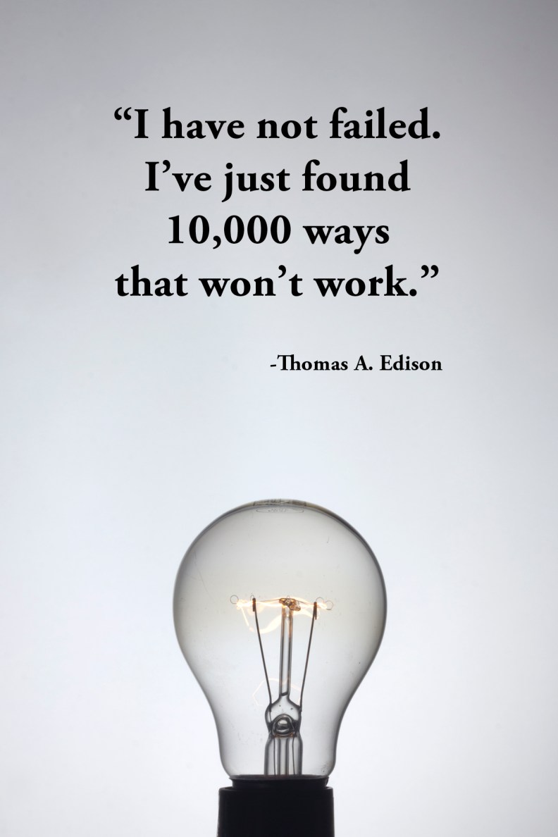 I have not failed lightbulb photograph