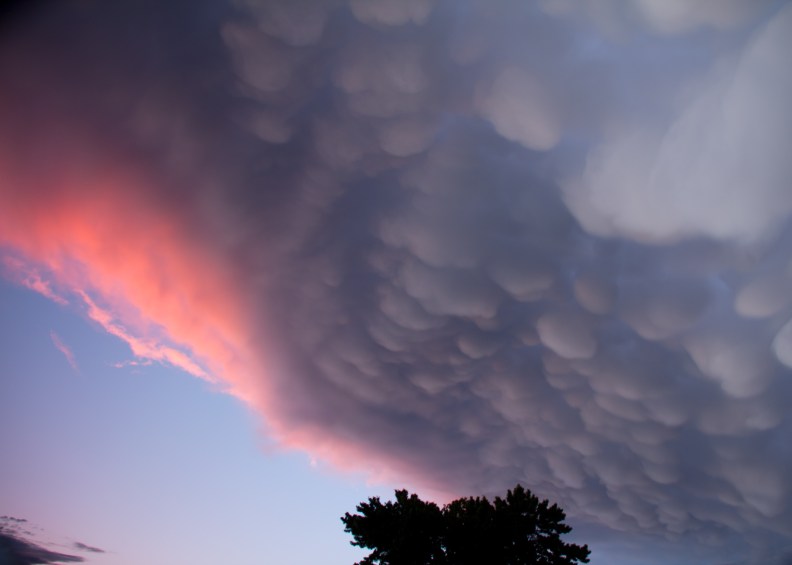 Ominous clouds at sunset