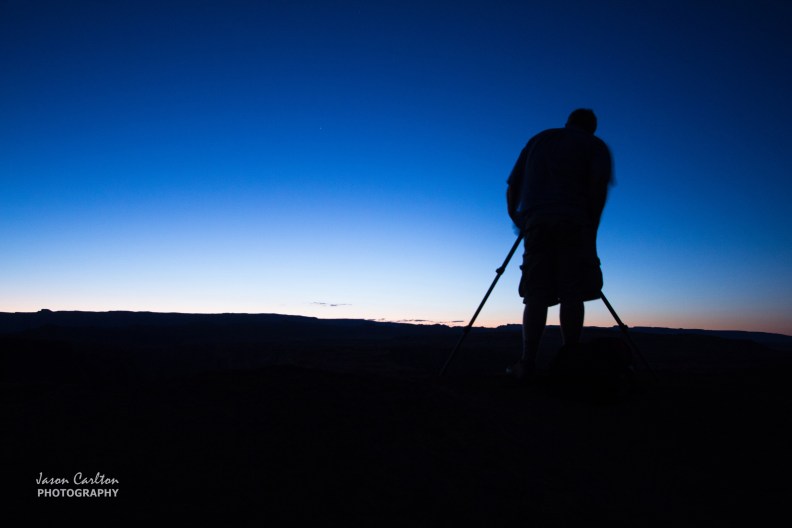 Photography silhouette at sundown Horseshoe Bend