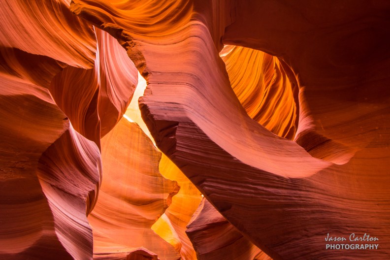Photograph lower antelope canyon hole in the wall