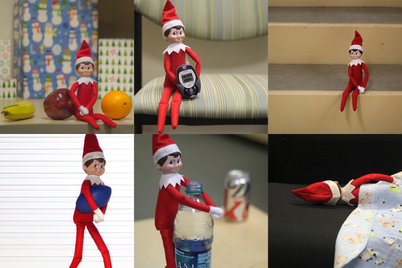 photo healthy elf on the shelf collage
