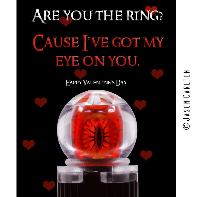 Lego Lord of the Rings Eye Valentines Card